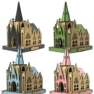 미니빌리지 A4 성당 조립건물 미니어처 프라모델