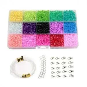 비즈공예 만들기 15색 키링 팔찌 diy 재료