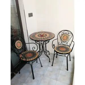 옥상테이블 평상 정원식탁 테라스 테이블 야외철제 마당 테라스 정원용 카페