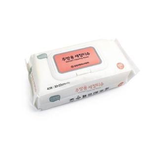 [2개구성] 싱크대 렌지후드 묵은때청소 세정티슈 40매 티슈 기름때제거티슈 주방용 EWF869AB