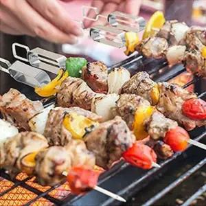 간편 슬라이드 바베큐꼬치 5p세트 그릴 캠핑꼬치