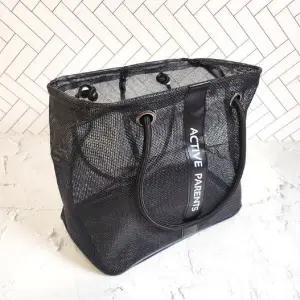 메탈 XR70KB26 프레임 메쉬 목욕바구니 블랙 대형