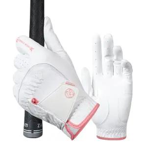 네오글러브 합피v2.0 핑크 여성 한손 골프장갑 극세사 이중덧댐 핑크