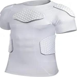 콜로르테 남성 패딩 보호 셔츠 패드 가슴 갈비뼈 축구 장비