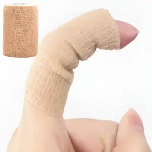 거즈 붕대 자가접착붕대 손가락 점착식 밴드 살색 스포츠 테이핑