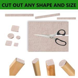 56개 펠트 의자 다리 두께 미끄럼 바닥 가구 접착 긁힘 방지 3mm DIY 패드 매트 자가 액세서리 무소음