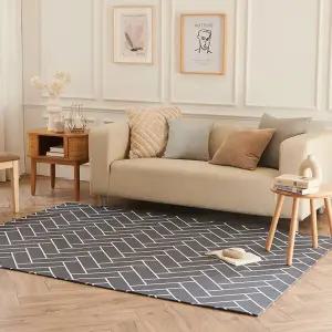 먼지없는 MC 헤링본 방수 사각 러그(200x300)