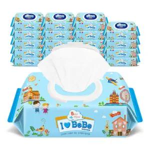 아이러브베베 아기물티슈 블루 80매 캡형 20팩