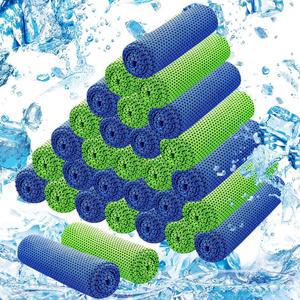 목과 얼굴을 위한 LydTick 30팩 쿨링 타월 (40 x12 ) 운동을 얼음 극세사 벌크 운동용 트레이닝용 스웨트 넥 랩 요가 골프 러닝 스포츠용