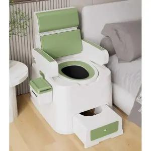 휴대용 좌변기 어른용 실내 노인 화장실 소변기 변기 프리미엄 회색 단일통