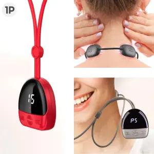 (그레이) 신광 목걸이형 저주파 목마사지900-NF 1P C타입충전식/자극기/마사지/마사지기/온열/찜질기/목어