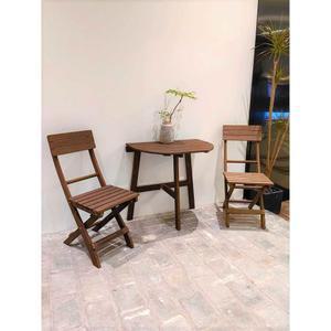 감성 반원 테이블세트 접이식 테이블 야외 협탁 티테이블 우드 카페 야장테이블 야외용