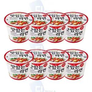 삼양 P8Z4M0Y9 맛있는라면 112g 큰컵 8개 큰사발 컵라면 간식