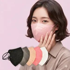 케이바이오 KF94 새부리형 마스크 일회용 100매 국산 귀편한 납작귀끈