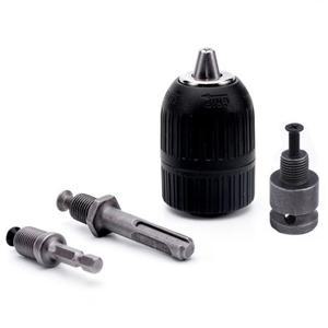 키리스 드릴링 척 2-13M 호환m 컨버터 1/2-20UNF 나사 퀵 체인지 어댑터 SDS 1/4인치 헥스 임팩트 드라이버