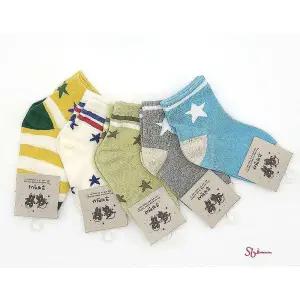 아동 스타 2호-6호 키즈 5종세트 링글 면양말tuv177