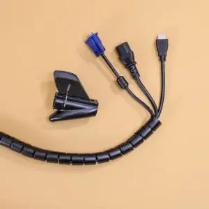 3m 스피드 전선정리 스네이크 커버 2p(22mm) 컴퓨터선