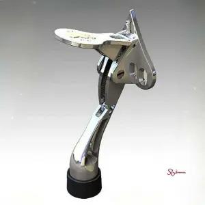 말발굽 스토퍼 현관문 도어 유광yza285