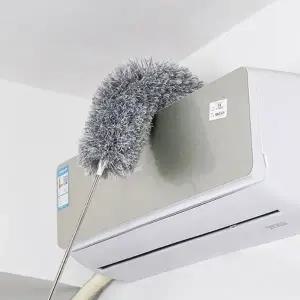 그레이먼지청소 길이조절 극세사 그레이 극세사먼지털이개