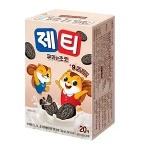 제티 G5J0U1E3 쿠키엔초코스틱 17gx20T