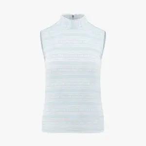 [LIVE]로고 패턴 프린트 민소매 티셔츠 민트)