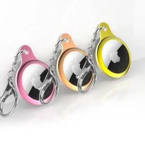 애플 에어태그 메탈 실리콘 충격 보호 키링at-10007