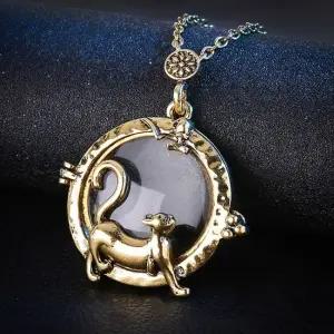 ( )노안용 고양이 노인 목걸이 돋보기 레트로 겸용 앤틱