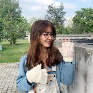 겨울장갑 털 고양이 겨울스마트폰터치