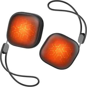 OKice 마그네틱 손난로 충전식 2팩 울트라 슬림 전기 3단계 스마트 난방 휴대용 UL 인증 포켓 사이즈 캠핑