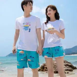 은창)써니 DU15NY97 헬로 블루 스윔 상하의 세트 비치웨어