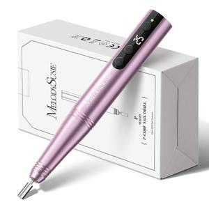 멜로디 수지 펜 모양의 휴대용 무선 네일 드릴 모든 케어 매니 셰이핑 및 집에서 아티스트 DIY를 위한 LED