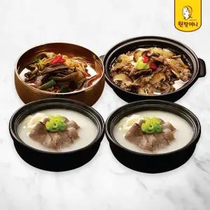 [원할머니] 명품설렁탕 600g x 2팩 + 명품육개장 600g x 1팩 + 버섯 뚝배기불고기 410g x 1팩