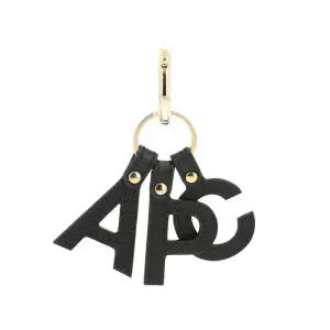 [아페쎄] 남녀공용 로고 레터 키링 키홀더(PXAWV F63656 LZZ BLACK)