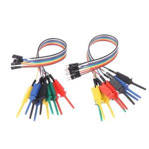 고효율  후크 클립 로직 분석기 케이블 그리퍼 프로브 클램프 키트 칩 핀 연결 20cm