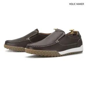 남자운동화 홀릭메이커 남성 슬립온 소가죽 캐주얼 단화 HBC134