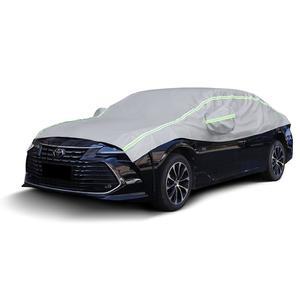 하프 카 커버 눈, 윈드실드 및 선루프 커버, 녹색 반사 스트립으로 얼음과 눈을 위한 우박 보호 차량 태양, 비, 먼지, 핏 세단 유니버설의 모든 날씨에 방수 기능을 제공합니다