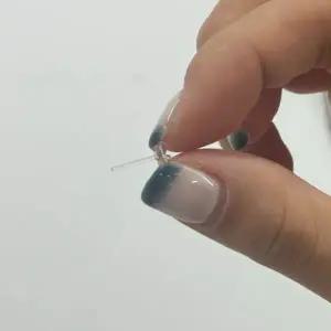 투명 실리콘 피어싱 귀걸이 클로버 10P