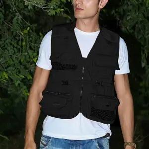 ( )사계절 메쉬 레저 조끼(2XL) (블랙)