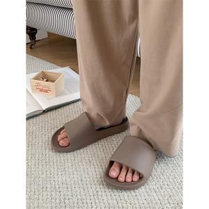 여름 신상 커플 스타일 홈 스테핑 샌들 컬러 솔리드 패션 방지 미끄럼 일본 느낌 캐주얼