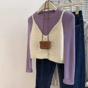 데일리 여성 니트 뷔스티에 오버핏 여성 가을 조끼 간절기 기본