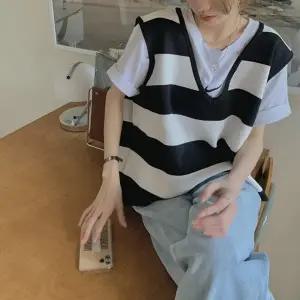 (옵션 스트라이프)스트 여성데일리베 USL O106 라이프 여자베 여성아우터조끼