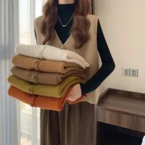 6color 가디건 베스트 니트 여성가을 조끼 여성패션 여자 여성데일리