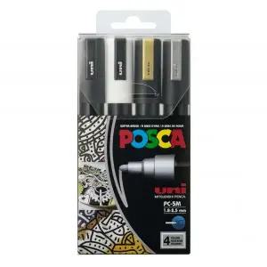 유니 SB32GU36 포스카 세트A PC-5M 4색