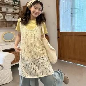 여성가을베스트 조끼 여성패션베스트 여성베스트 그물 옆 여성니트베스트