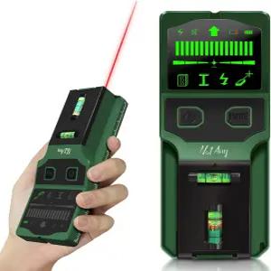 노타니 스터드 파인더 벽 스캐너 - 7-in-1 전자 감지기 목재 금속 AC 전원 조이스트 LCD 디스플레이가