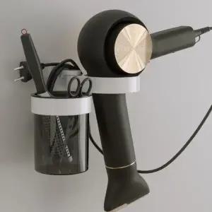 무타공 드라이기 거치대 욕실용 헤어 드라이기 거치대 화장실 벽걸이 홀더