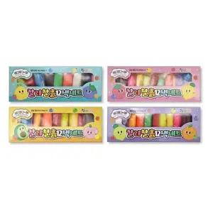 칼라찰흙 WM79WA12 점토 어린이 미술 만들기 놀이 12색세트