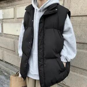 레이어드 패딩 조끼 공용 아우터 오버핏 남녀 루즈핏