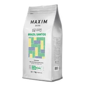 맥심 G4M9A2E2 싱글 오리진 브라질 산토스 원두 1kg