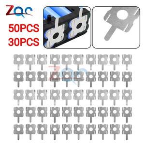 30/50pcs U 자형 니켈 시트 용접 도구 리튬 팩 도금 교체 납땜 배터리 액세서리